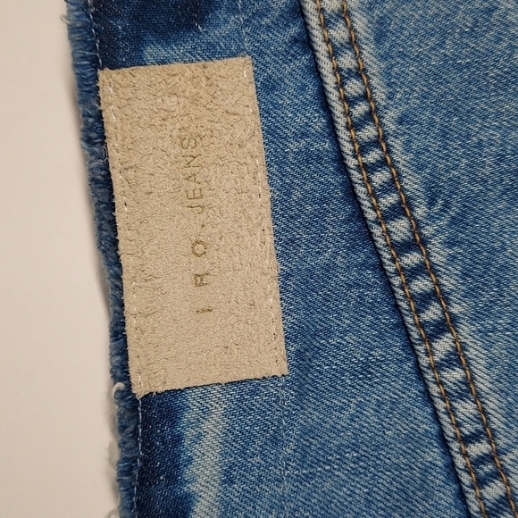 IRO . Jeans Frayed waist and Hem Denim Skirt - Picture 8 of 11